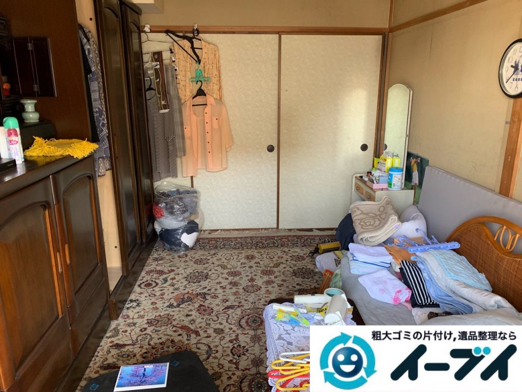 2019年5月20日大阪府堺市西区で退去に伴い婚礼家具などの家財道具処分。写真1