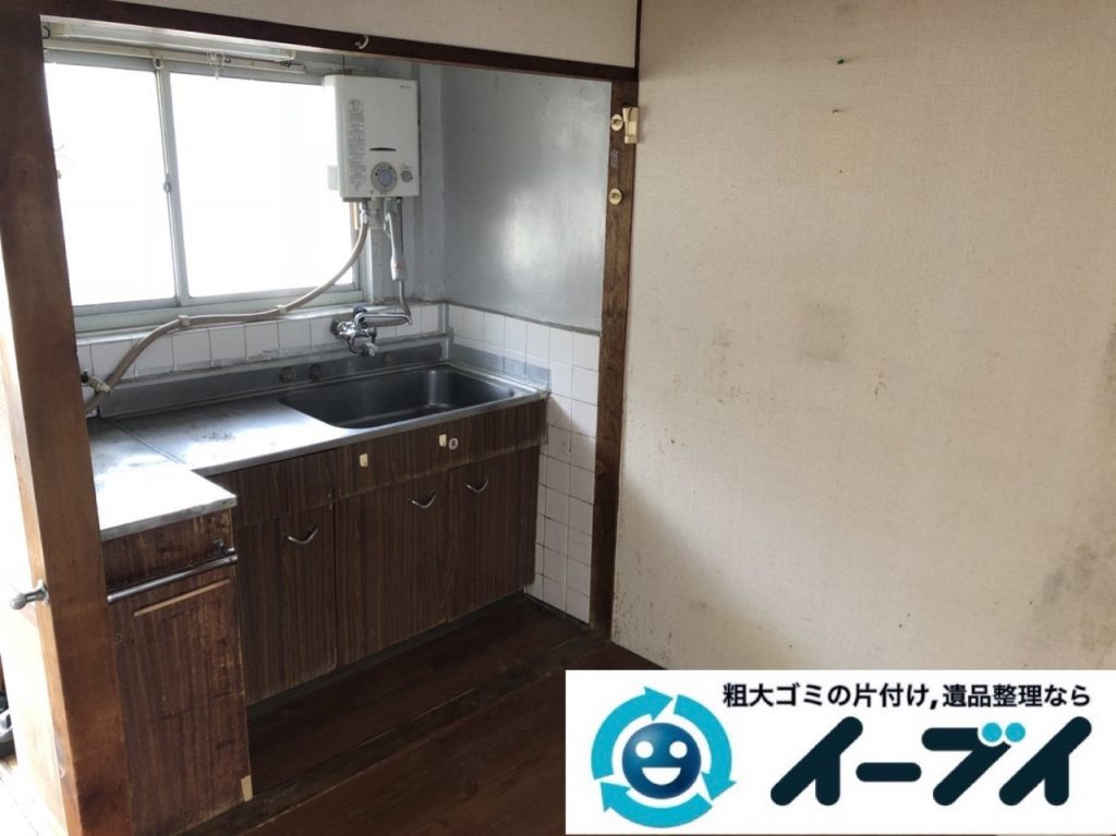 2019年6月25日大阪府大阪市福島区で台所と玄関の不用品回収。写真1
