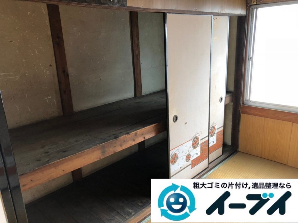 2019年6月2日大阪府大阪市中央区でお部屋や押し入れの不用品回収作業。写真1