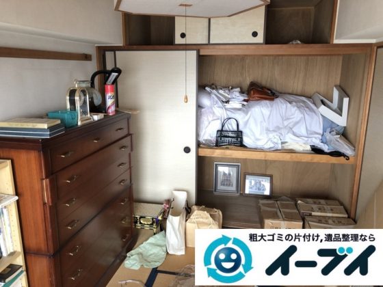 2019年6月13日大阪府大阪市生野区で箪笥の大型家具、室外機や換気扇の家電処分。写真3