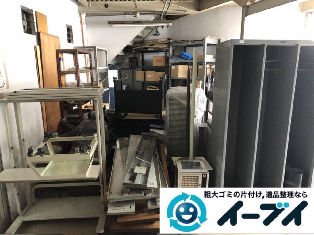 2019年6月14日大阪府大阪市阿倍野区で事務所の不要になった不用品回収。写真1