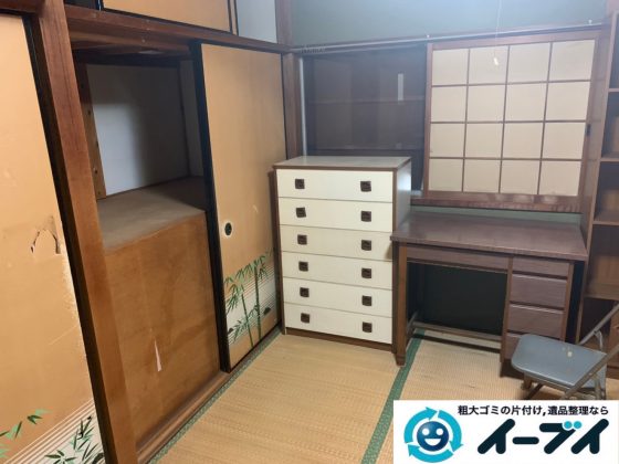 2019年8月8日大阪府大阪市北区で洋服ダンスや整理箪笥の大型家具処分。写真3