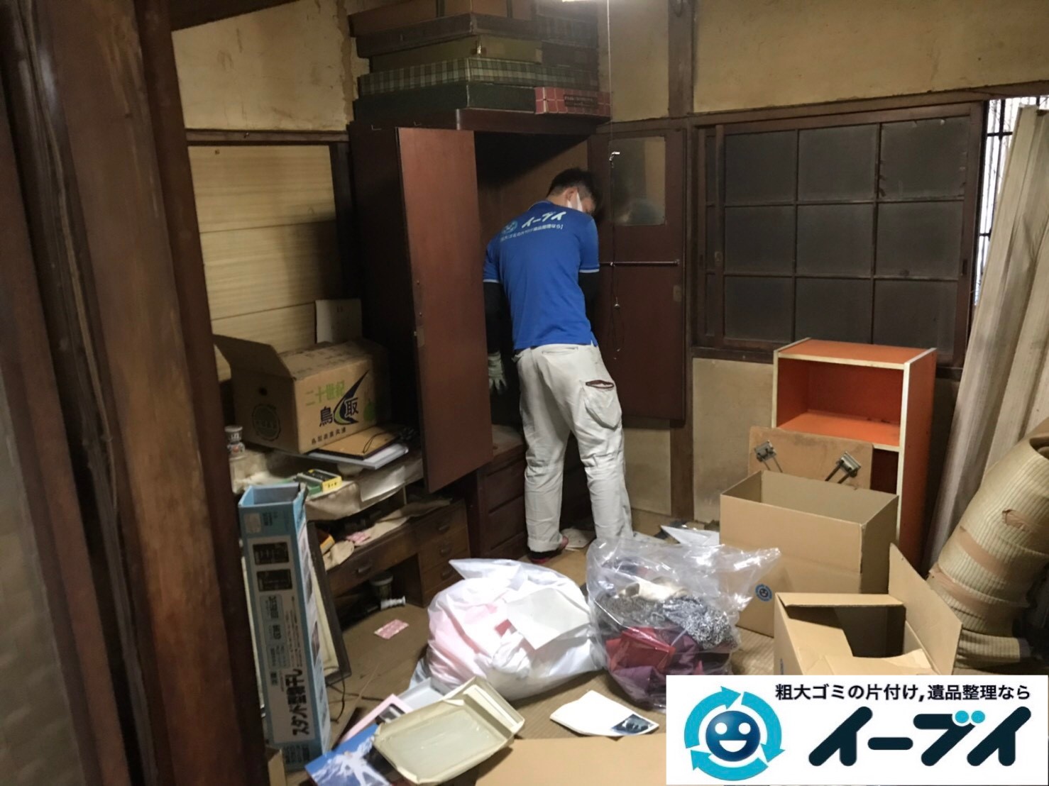 2019年7月22日大阪府堺市堺区でお部屋やガレージの不用品回収作業。写真5