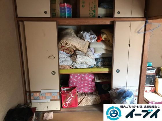 2019年8月1日大阪府千早赤阪村でお部屋と押し入れの片付け作業。写真3