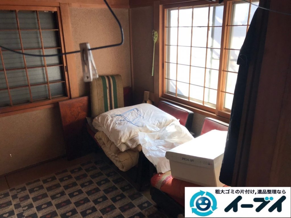 2019年8月6日大阪府大阪市平野区でソファの家具処分、衣類や細かな生活用品の不用品回収。写真3