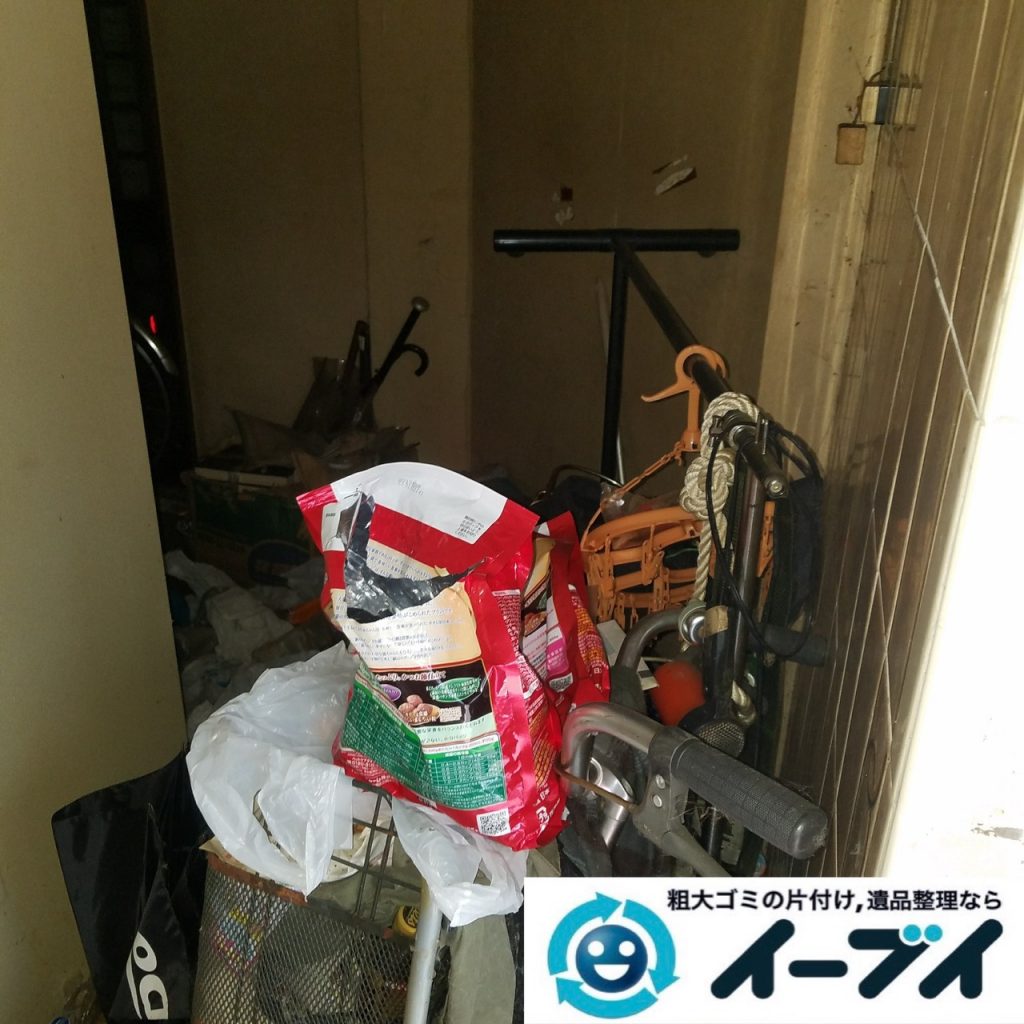 2019年8月27日大阪府大阪市旭区でガレージの不用品回収のご依頼。写真4