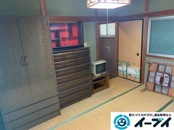 2019年8月20日大阪府大阪市城東区で和箪笥や整理箪笥の大型家具処分。写真1