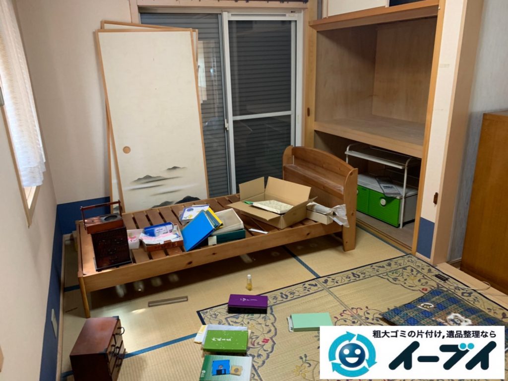 2019年１０月４日大阪府吹田市でベッドの大型家具の不用品回収処分。写真5