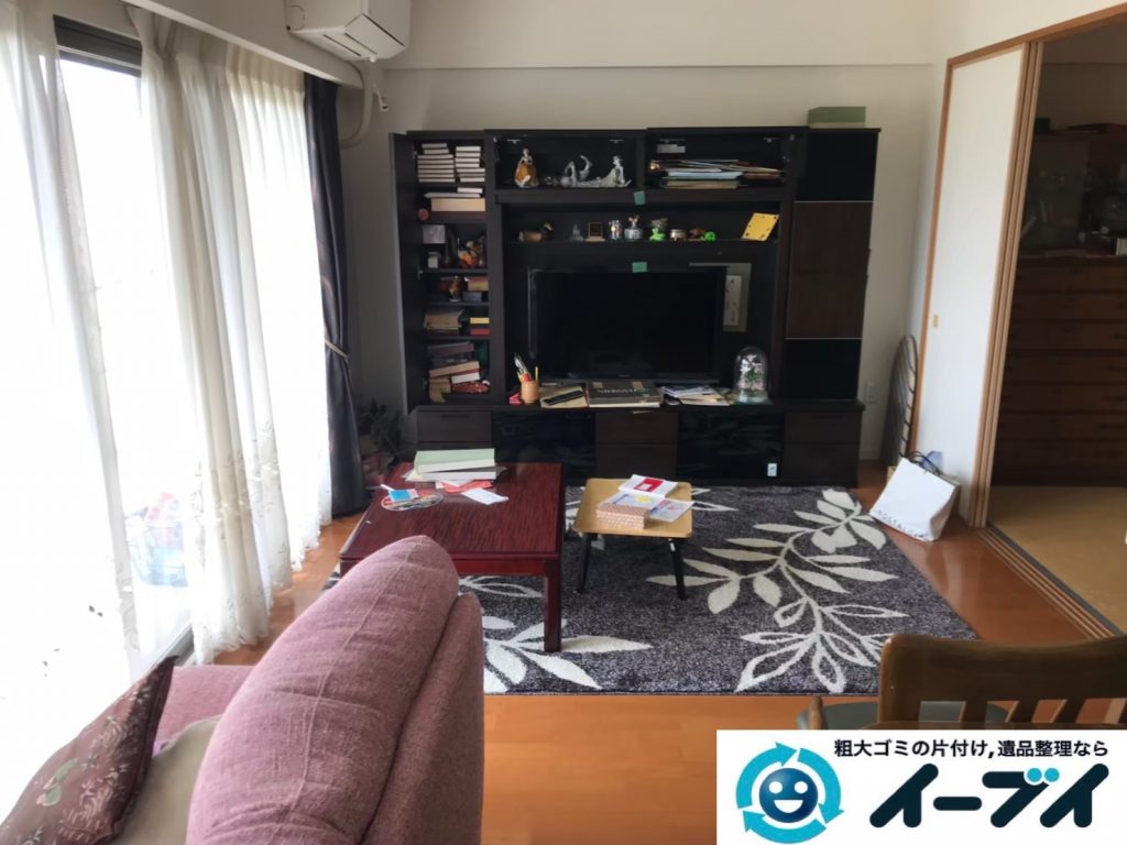 2019年9月12日大阪府大阪市西区でテーブルやソファの大型家具処分。写真3