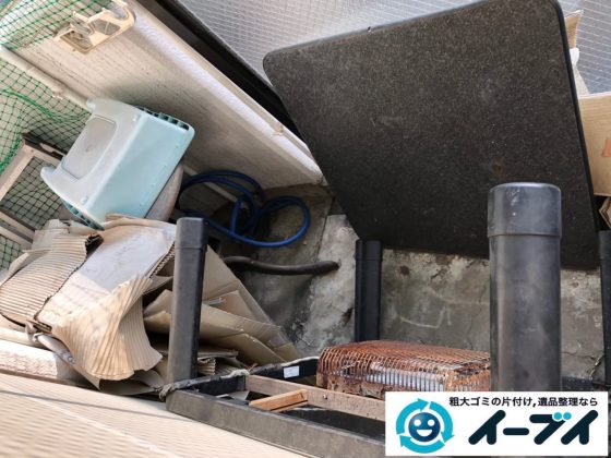 2019年9月19日大阪府大阪市都島区でベランダの不用品回収をさせていただきました。写真1