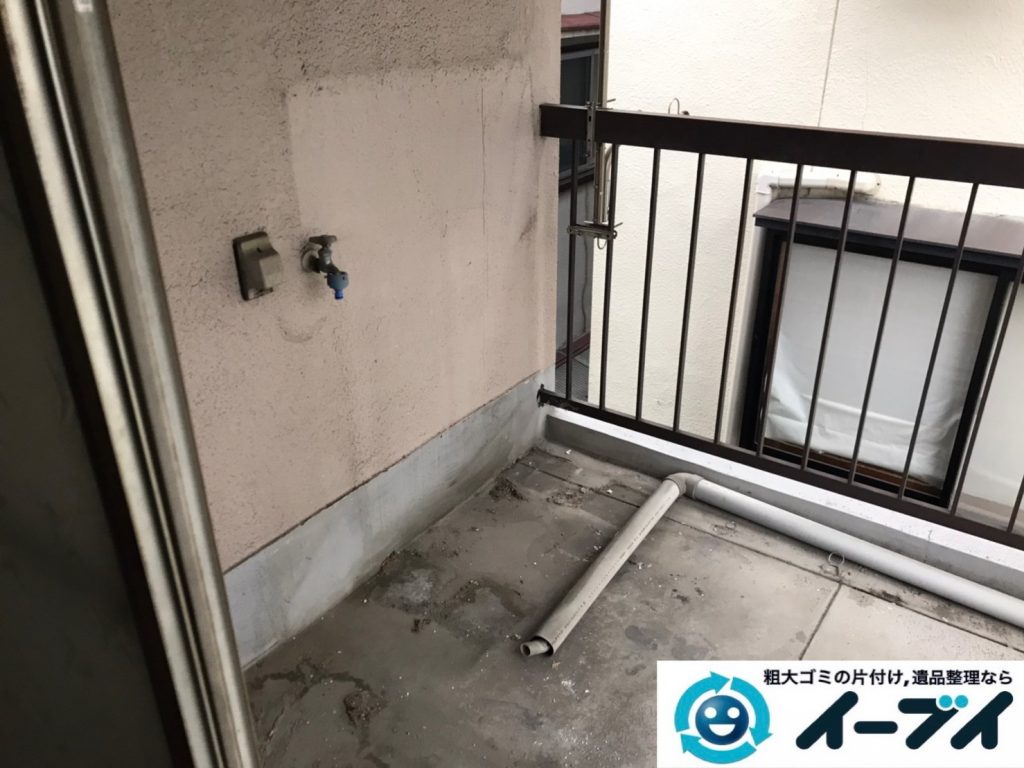 2019年12月24日大阪府藤井寺市でデスクの家具、洗濯機の家電の粗大ゴミ処分をさせていただきました。写真4