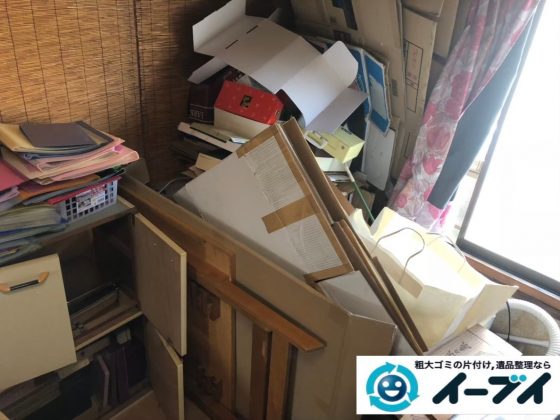 2020年3月16日大阪府大東市で生活用品や生活ゴミが散乱したゴミ屋敷の片付け作業のご依頼をいただきました。写真1