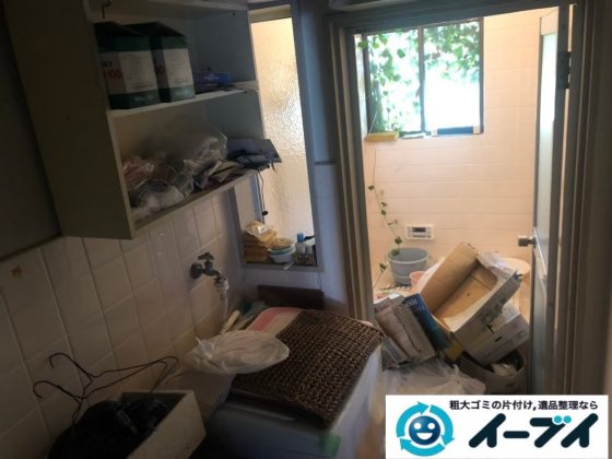 2020年3月25日大阪府大阪市大正区でゴミ屋敷化したお家の片付け作業。写真3