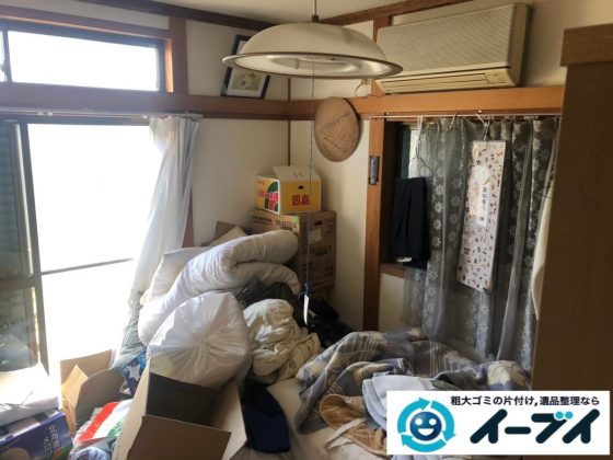 2020年3月27日大阪府大阪市天王寺区で物が散乱しゴミ屋敷化した汚部屋の片付け作業です。写真3