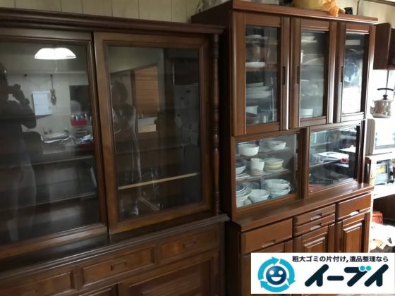 2020年8月3日大阪府大阪市住吉区で婚礼家具や食器棚の大型家具の不用品回収をさせていただきました。写真4