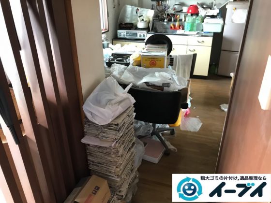 2020年7月31日大阪府堺市北区で施設に入居されるため、退去に伴いお家の家財道具を一式処分させていただきました。写真2