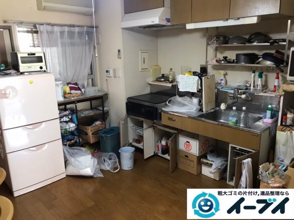 2020年10月14日大阪府池田市で引越しに伴い、お家の家財道具を一式処分させていただきました。写真1