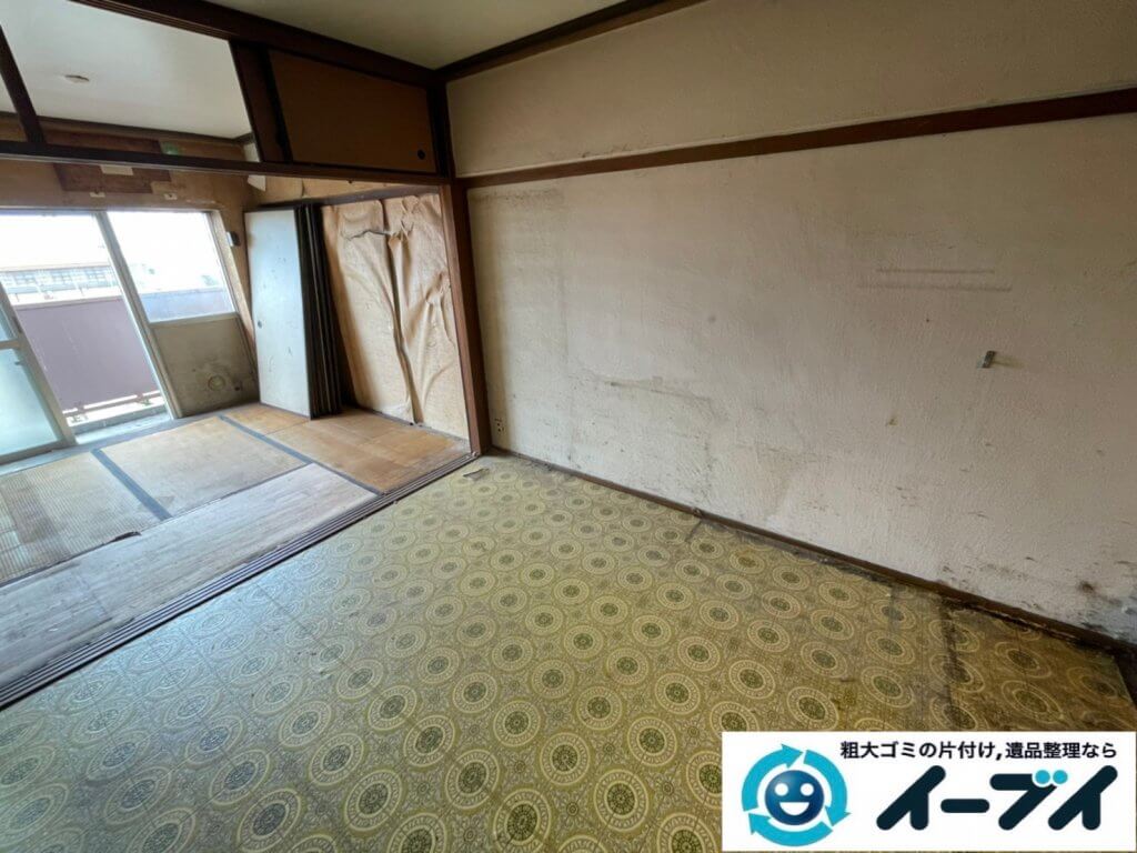 2021年5月19日大阪府大東市で施設に移動されるため、お家の家財道具を一式処分させていただきました。写真3