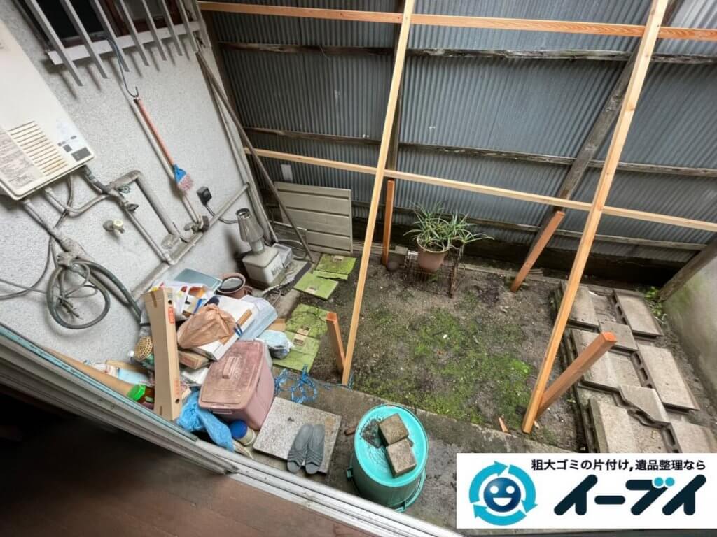2021年６月３日大阪府堺市北区で引越し後に残った引越しゴミの不用品回収。写真8