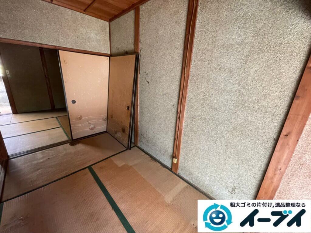 2022年2月23日大阪府松原市で細かなモノが多く散乱した汚部屋の片付け。写真4