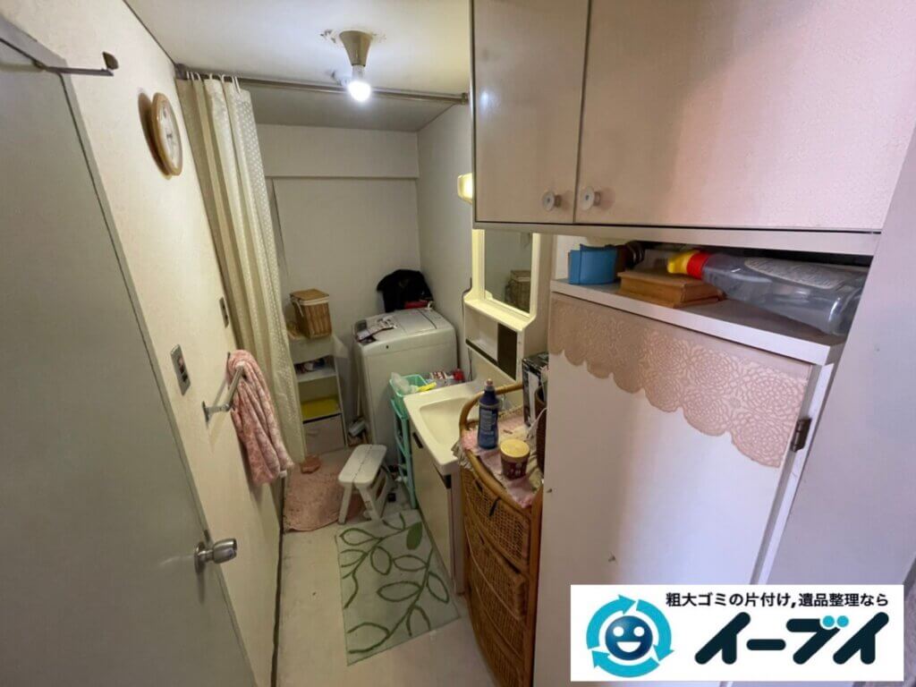 2022年3月30日大阪府池田市で遺品整理のため、お家の家財道具を一式処分させていただきました。写真1