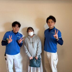 枚方市のお客様との写真