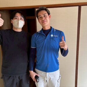 大阪市此花区のお客様との写真