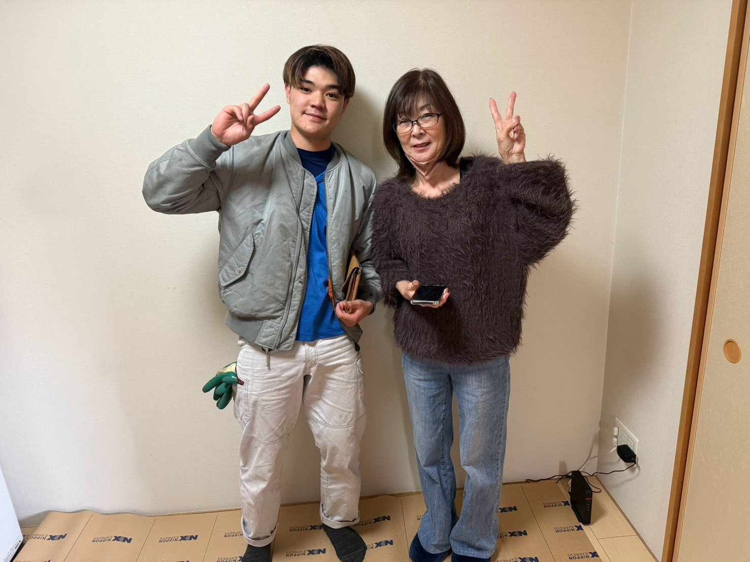 堺市西区のお客様との写真