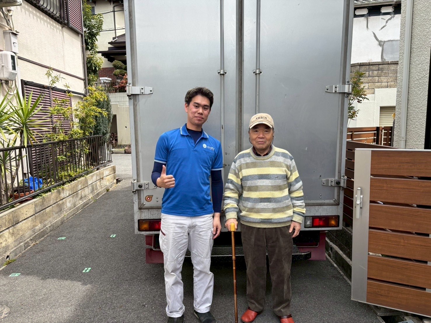枚方市のお客様との写真