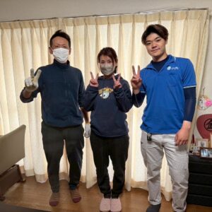 堺市中区のお客様との写真