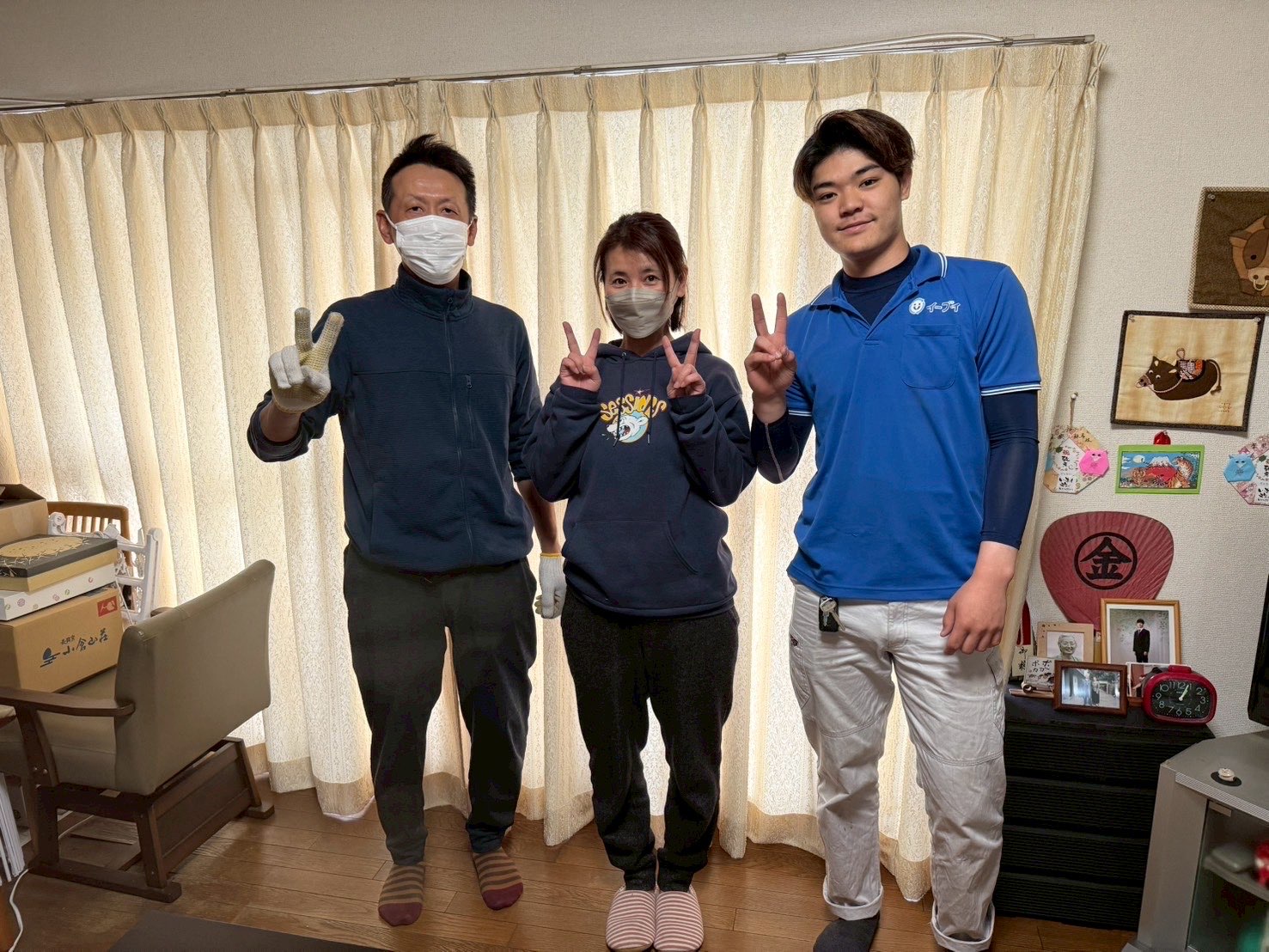 堺市中区のお客様との写真