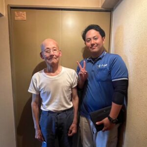 大阪市西成区のお客様との写真
