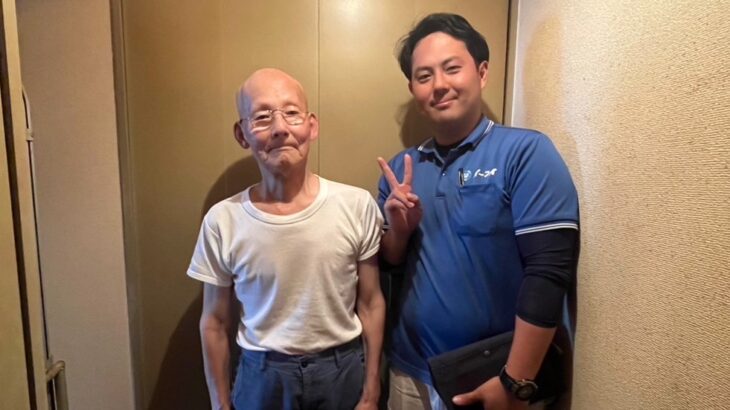 大阪市西成区のお客様との写真