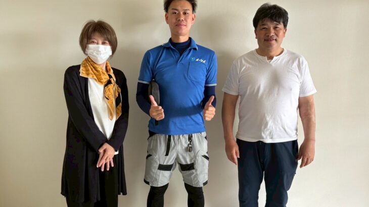 大阪市港区のお客様との写真