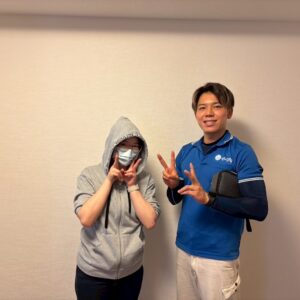 大阪市浪速区のお客様との写真