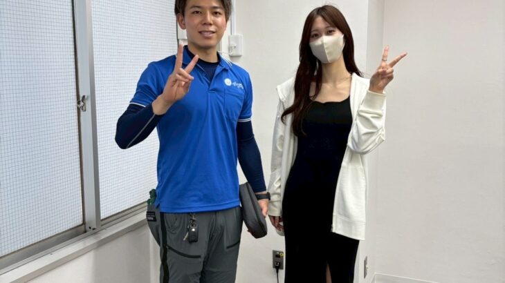 大阪市西区のお客様との写真
