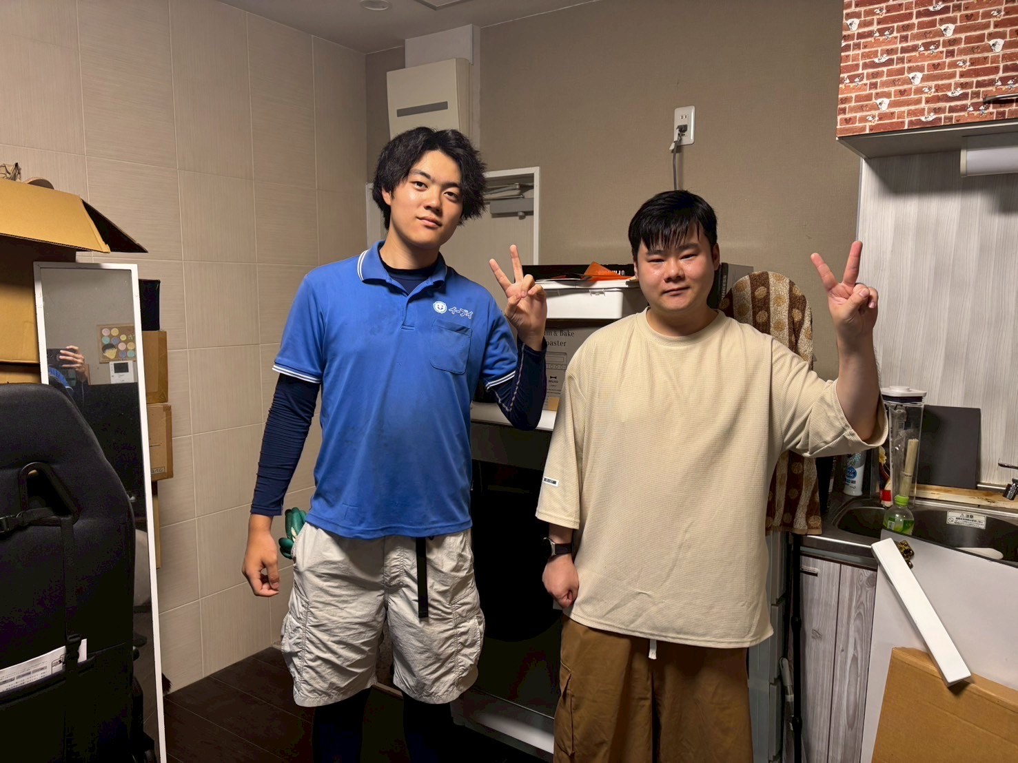 大阪市港区のお客様との写真