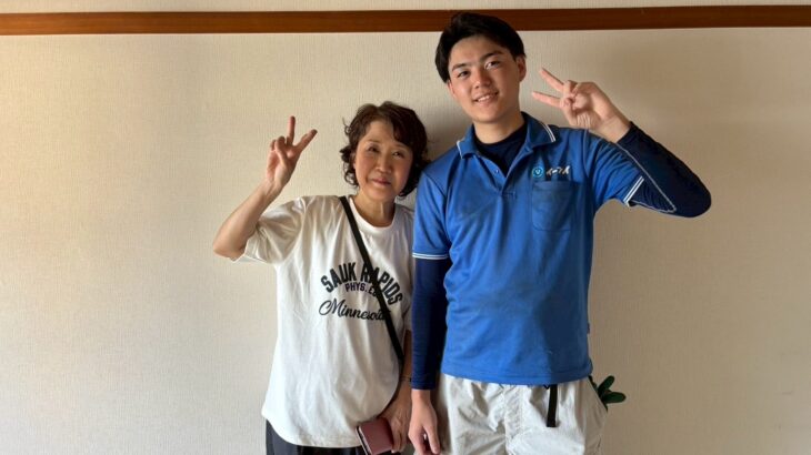 大阪市住吉区のお客様との写真