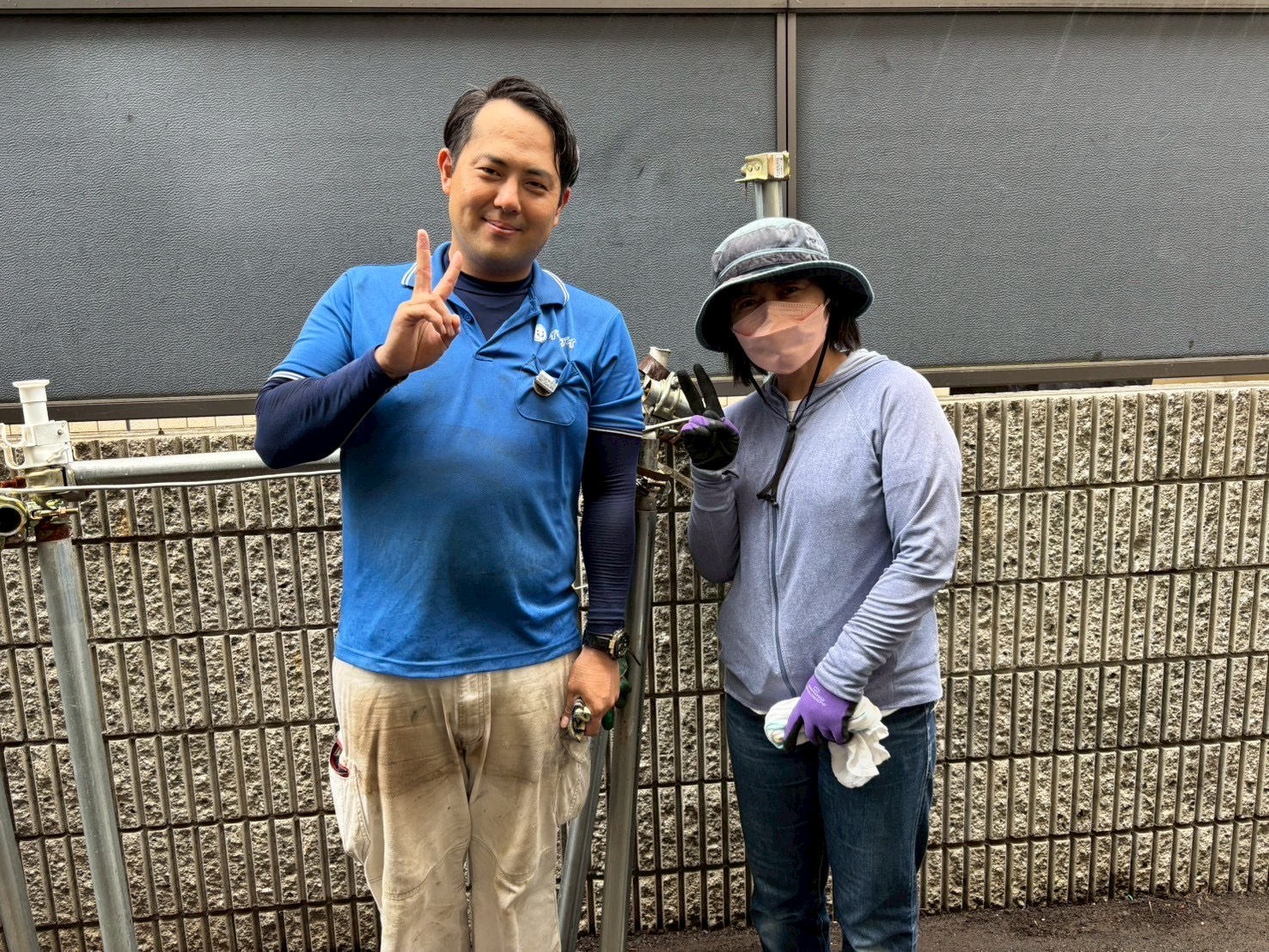 大阪市北区のお客様との写真