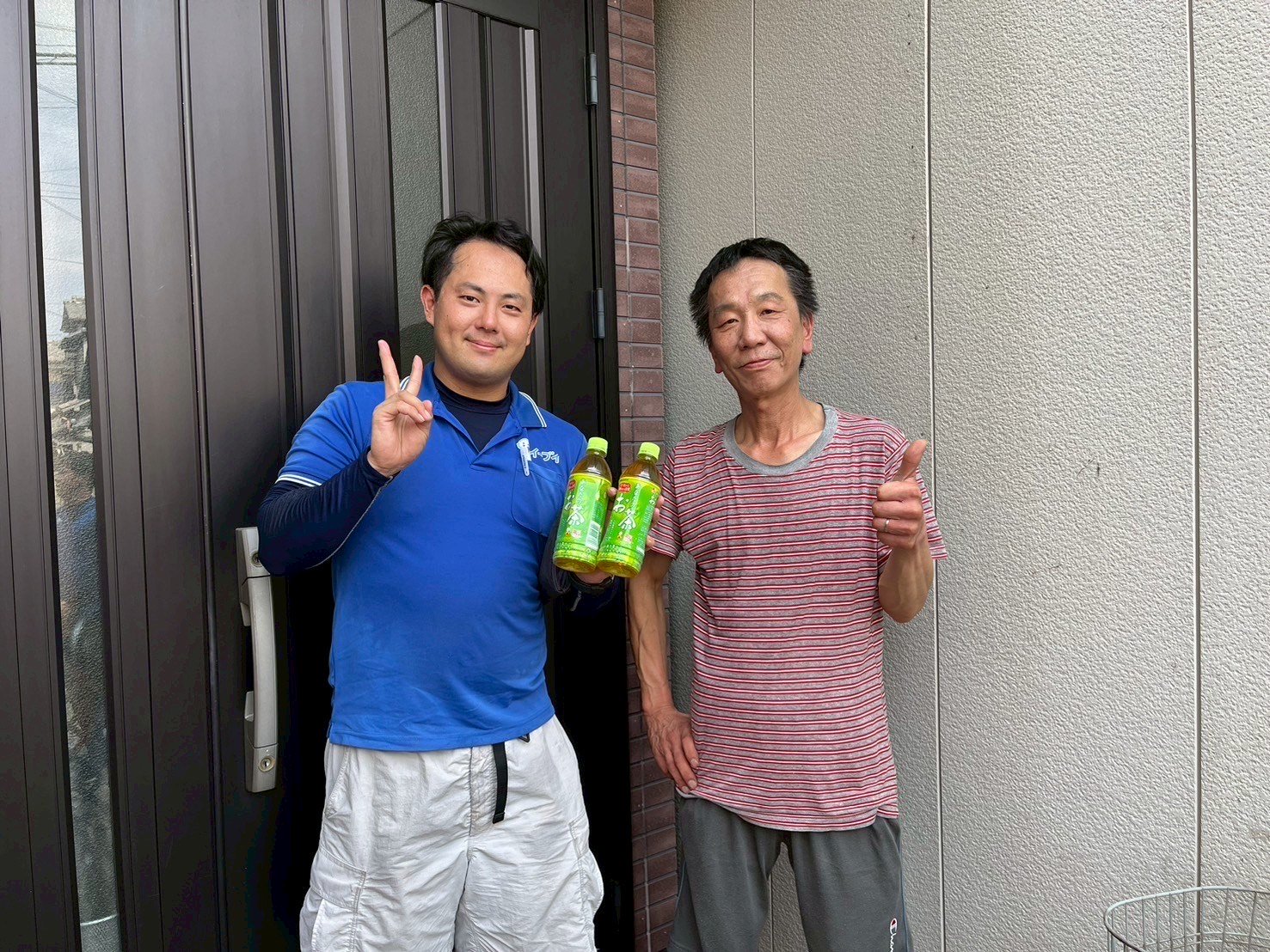 堺市西区のお客様との写真