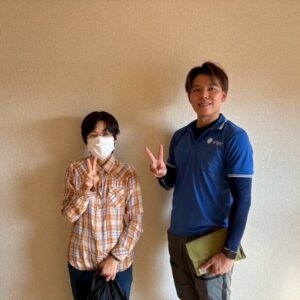 大阪市港区のお客様との写真