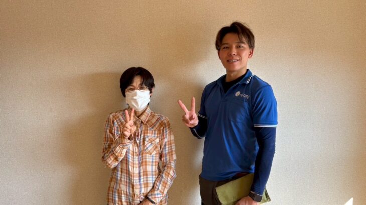 大阪市港区のお客様との写真