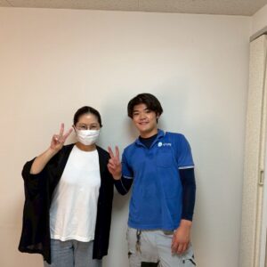 堺市のお客様との写真