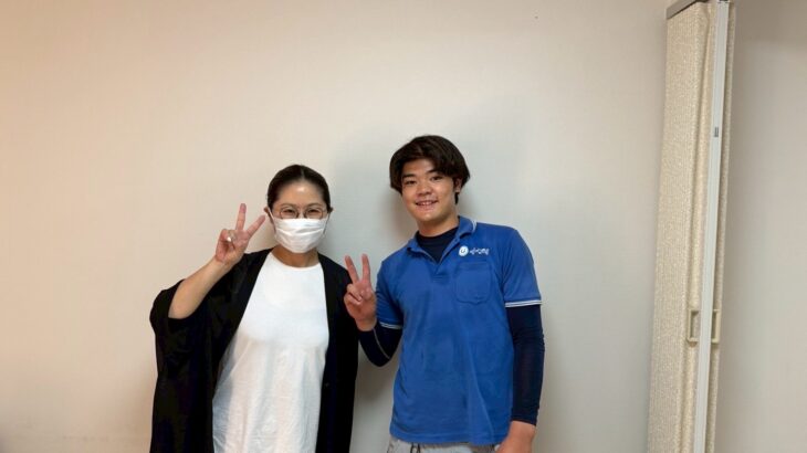 堺市のお客様との写真