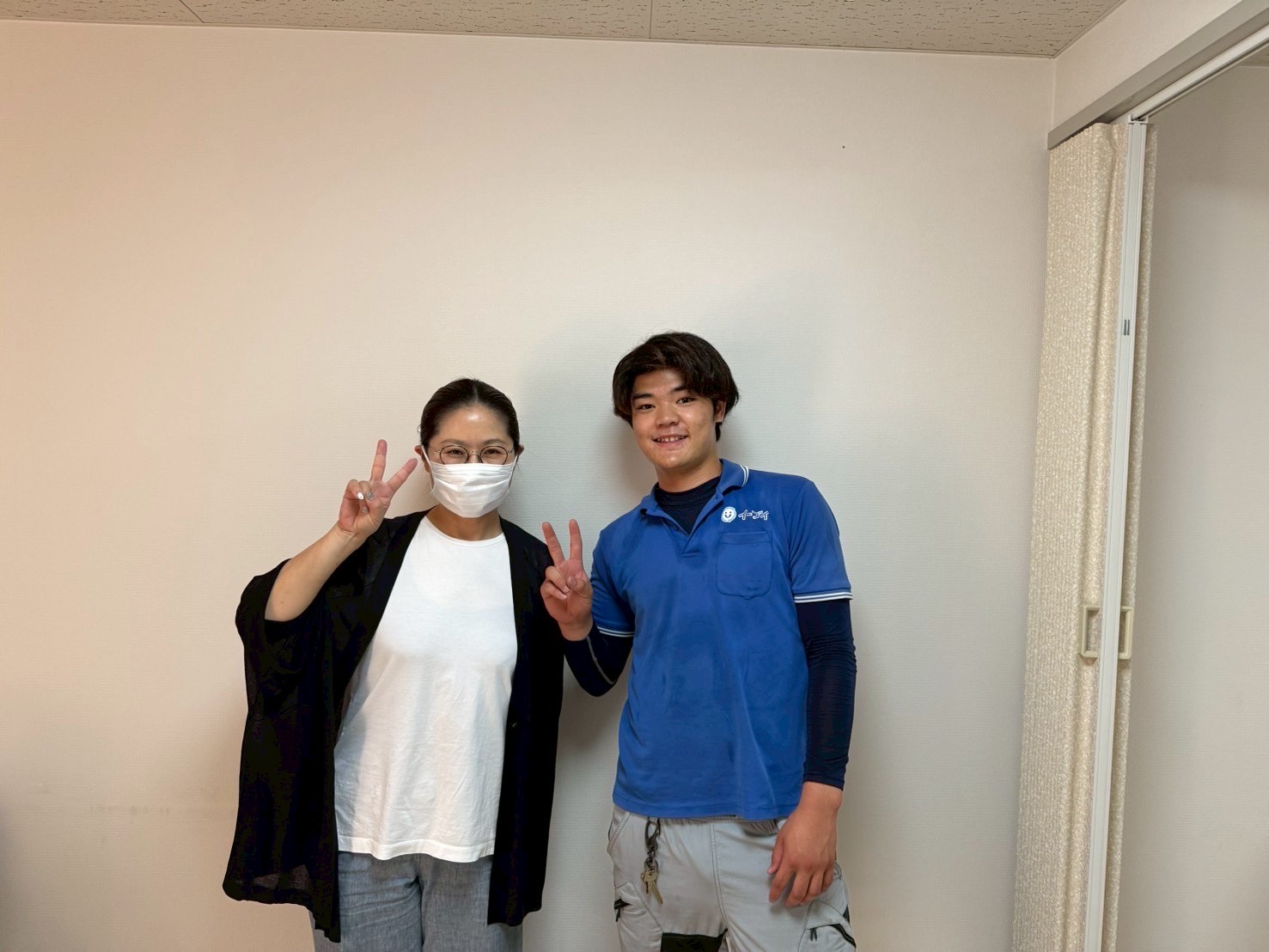 堺市のお客様との写真