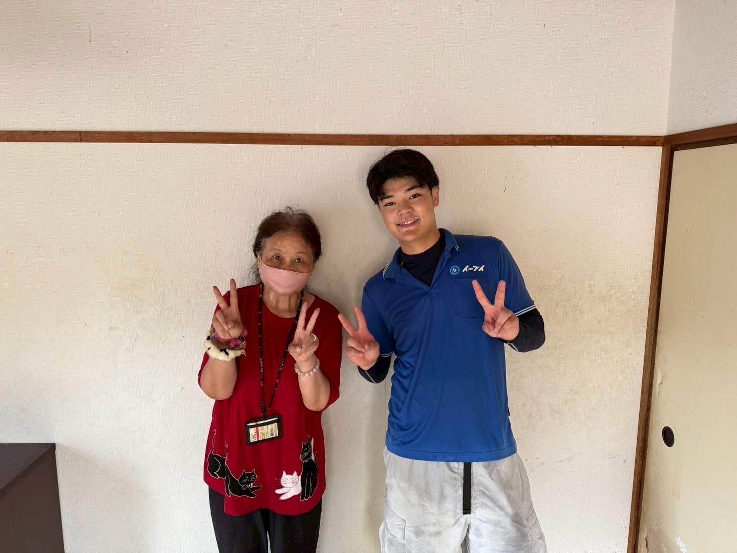 大阪市福島区のお客様との写真