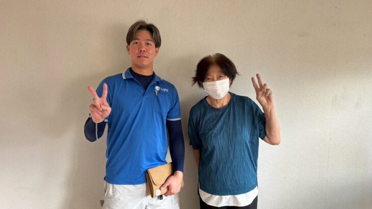 大阪市西淀川区のお客様との写真