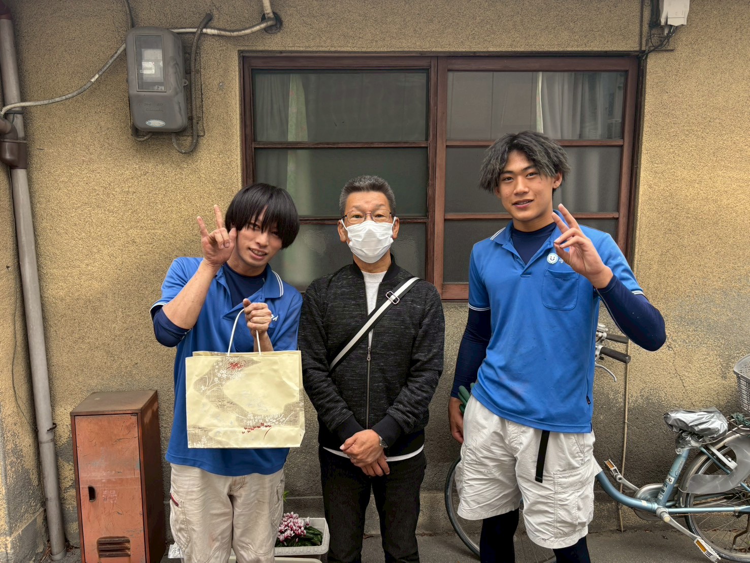 京都市のお客様との写真