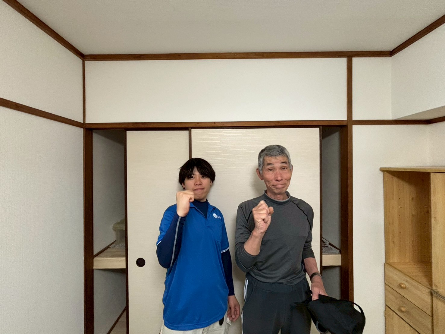 大阪市西区のお客様との写真