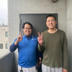 大阪市西区のお客様との写真